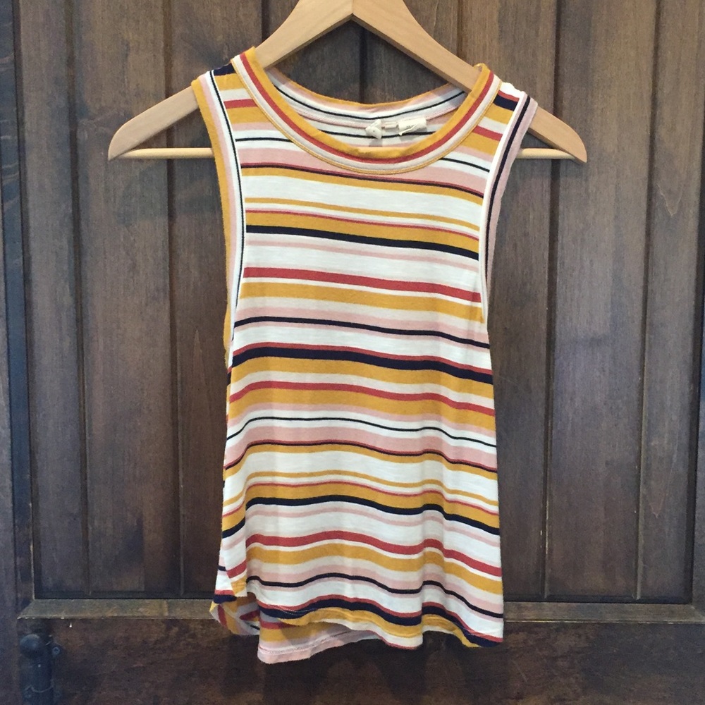 Adorable Sky and Sparrow Stripped Top